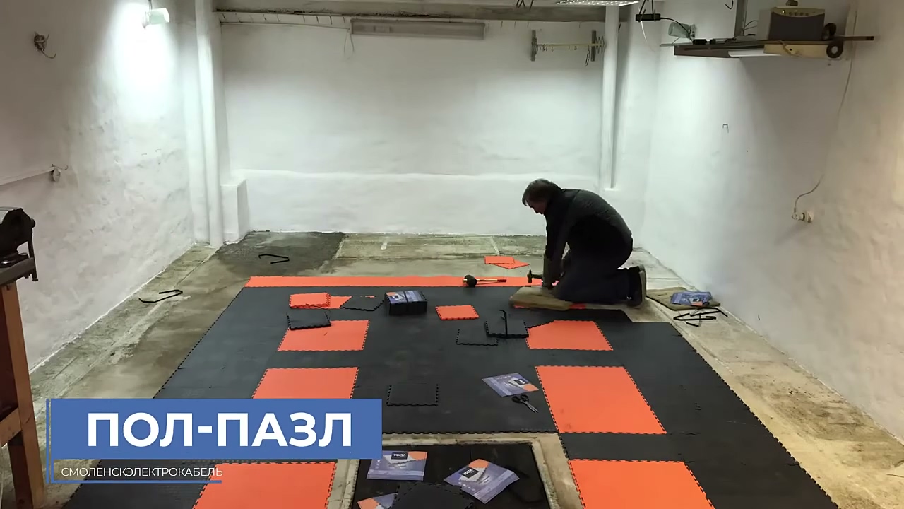 Модульное покрытие для гаражей, СТО и автомоек